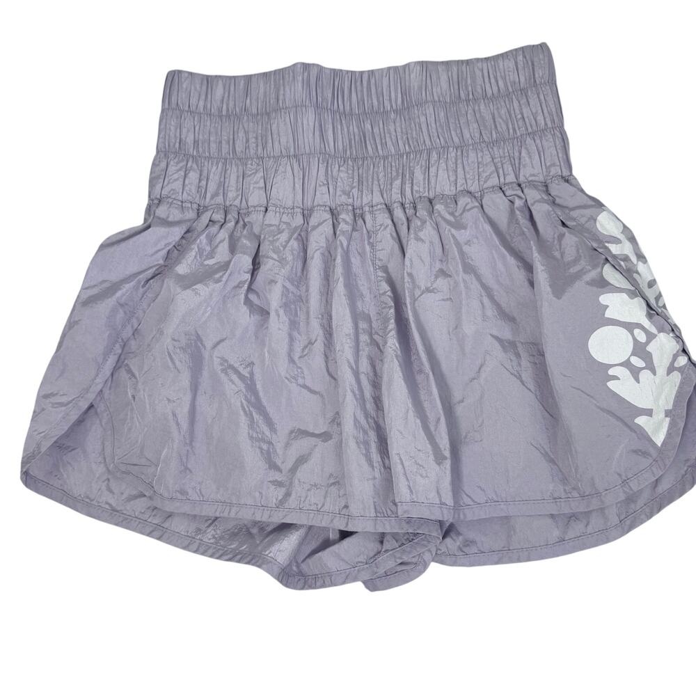 Free People The Way Home Logo Shorts purple size M runner - Picture 3 of 6